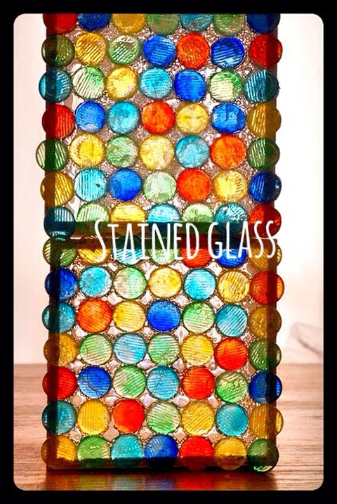 おはじきで ステンドグラスディスプレイ 暮らしニスタ おはじきで ステンドグラスディスプレイ 暮らしニスタ