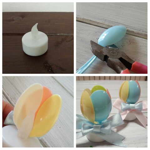 100均プラスチックスプーンで作る可愛いお花のミニ照明 暮らしニスタ