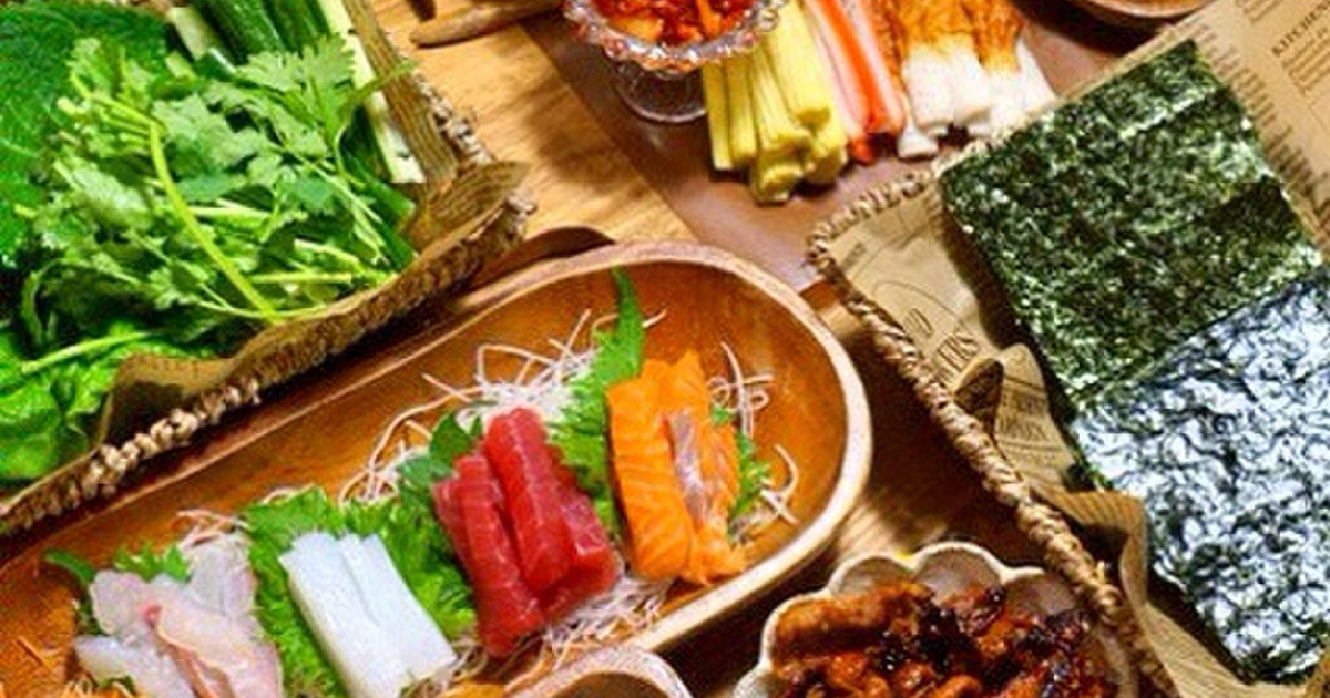 オススメ 手巻き寿司の具材とテーブルコーディネート 暮らしニスタ