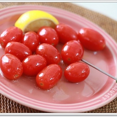 湯むき不要 ミニトマトで簡単おやつ はちみつレモンマリネ 暮らしニスタ