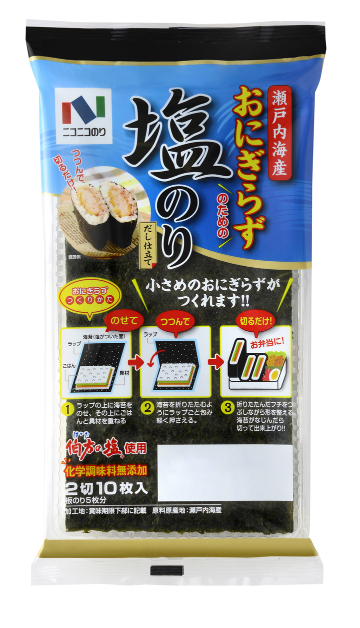 大人気の“瀬戸内海産おにぎらず塩のり”にミニサイズが登場!韓国味のりも要CHECK!