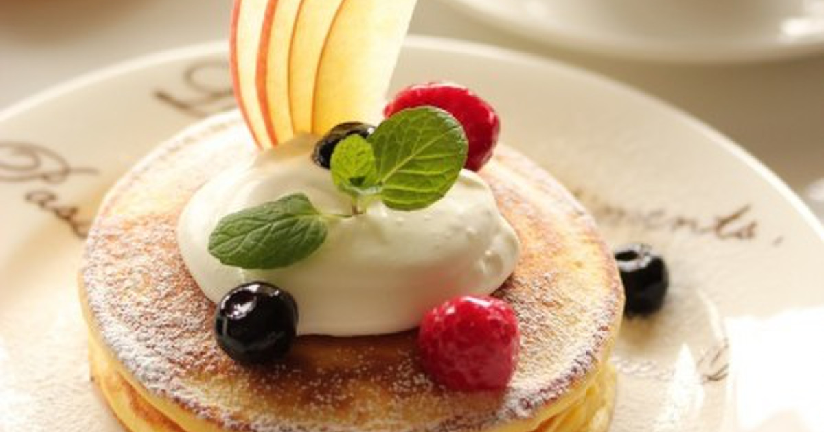 ホットケーキミックスで作ったカフェ風パンケーキ 暮らしニスタ