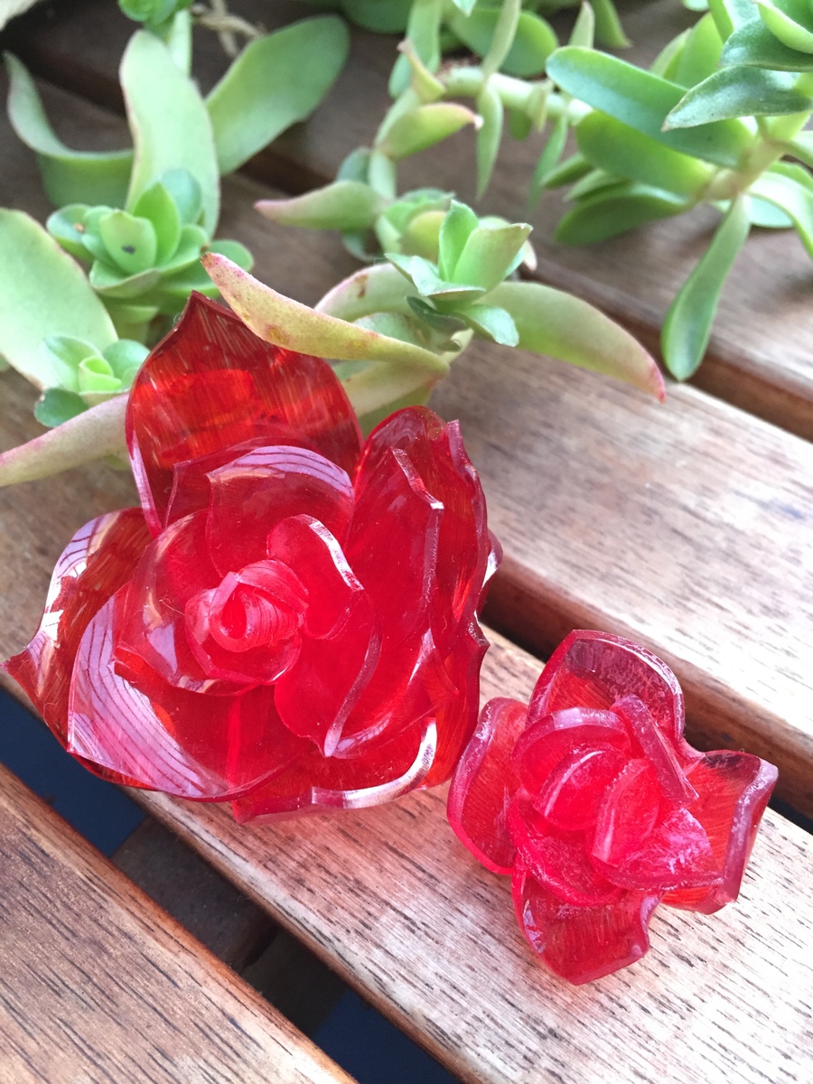 プラバンで作る 立体 薔薇の花 暮らしニスタ
