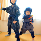 甚平＋小物で忍者に変身✤