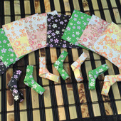 牛乳パックで作る和柄のコースター&箸置きセット