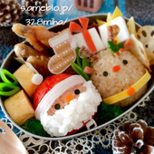 コロコロ〜なサンタ&トナカイのおにぎり♡