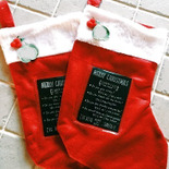 100均＋ひと手間でチェックリスト付きのクリスマスソックス。