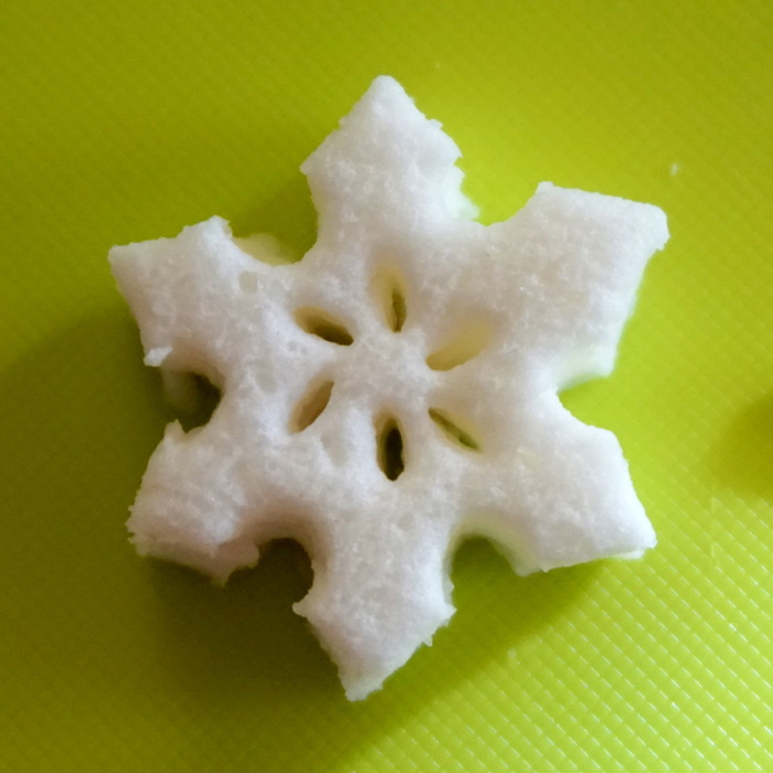 雪の結晶デコの作り方