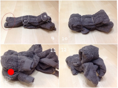 輪ゴムとタオルで縫わずに作る 16年の干支 さる 作り方 暮らしニスタ