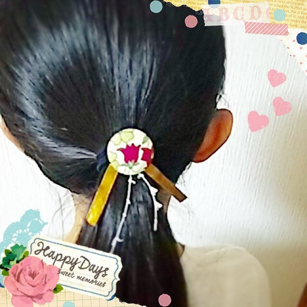 リバティ ハンドメイド シュシュとヘアゴム60