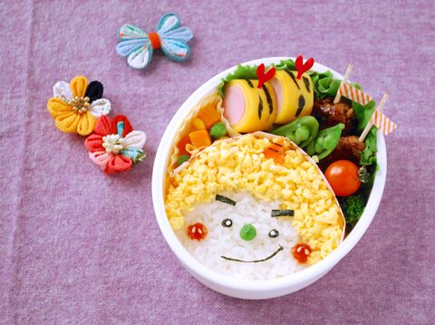 節分キャラ弁 玉子そぼろで鬼の顔弁 初級 暮らしニスタ