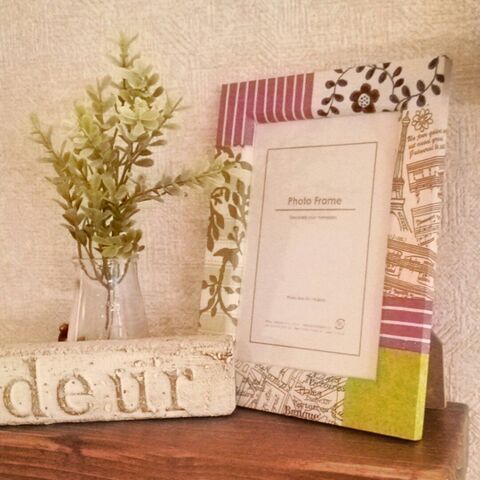 100均フレーム パッチワーク風デコ 暮らしニスタ 100均フレーム パッチワーク風デコ 暮らしニスタ