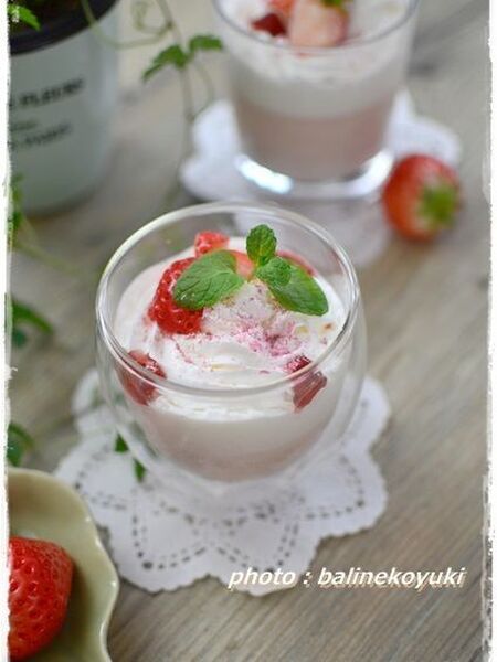 再現レシピ！スタバのSAKURA Blossom&amp;Strawberry