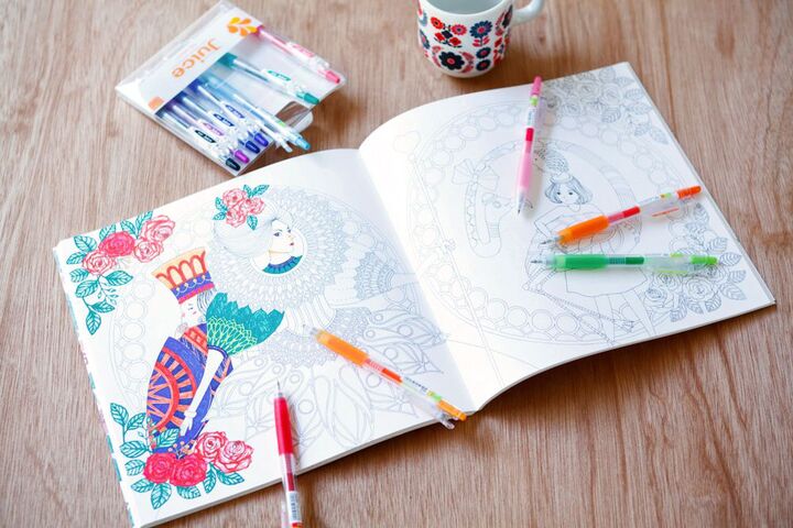 大ヒットぬり絵本でプレゼントキャンペーン中!ぬり絵でもっとときめいて♥