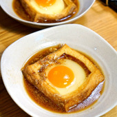 出汁が沁みて美味しい☆厚揚げ「エッグボード」レシピ！