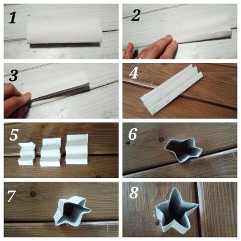 トイレットペーパーの芯で作る カフェ風星型インテリア 暮らしニスタ トイレットペーパーの芯で作る カフェ風星型インテリア 暮らしニスタ