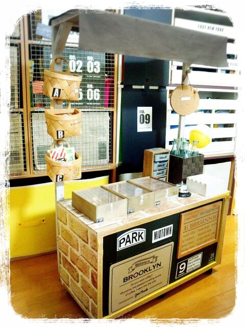 古いカラボをお店屋さん風カフェカウンターにdiy 暮らしニスタ