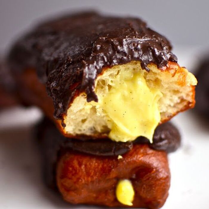 【レシピ】ダークチョコレートのカスタードドーナッツ
