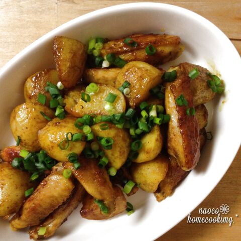 節約ボリュームおかず 新じゃがと手羽中のカレー風味照り焼き 暮らしニスタ