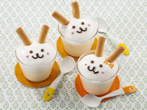 雪印メグミルク牛乳でつくる イースターのうさぎプリン 暮らしニスタ