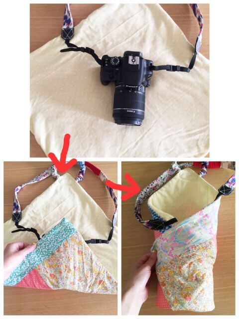 カメラを可愛く持ち歩く カメララップを手作り 暮らしニスタ カメラを可愛く持ち歩く カメララップを手作り 暮らしニスタ