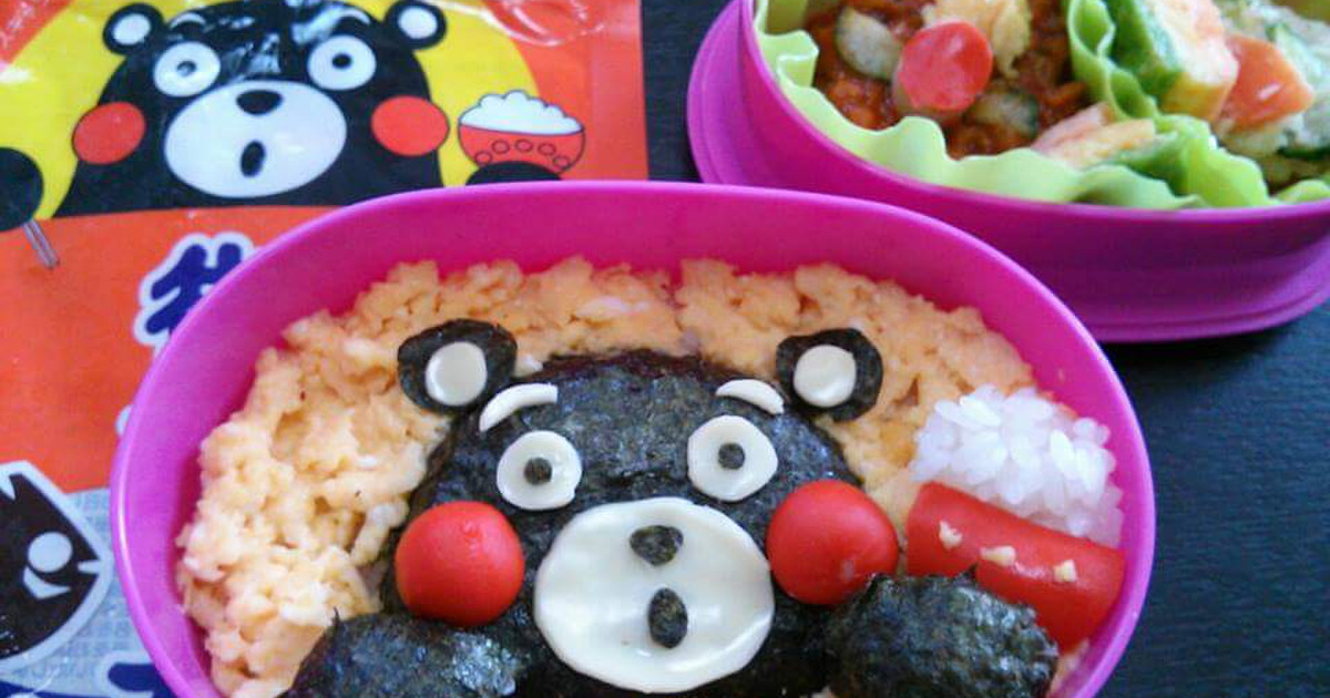 復興応援キャラ弁 ご飯を食べる元気なくまモン みんなに笑顔を 暮らしニスタ