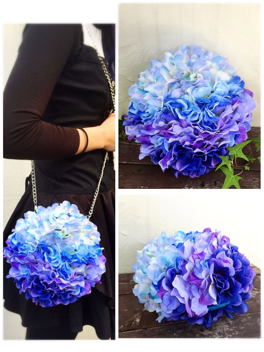 100均のアジサイでハンドメイド パーティーバッグ 暮らしニスタ 100均のアジサイでハンドメイド パーティーバッグ 暮らしニスタ