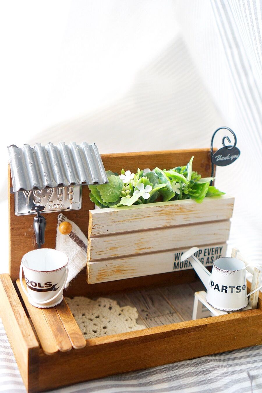 100均フェイクグリーンが主役 100均桐箱でミニチュアバルコニー 暮らしニスタ 100均フェイクグリーンが主役 100均桐箱でミニチュアバルコニー 暮らしニスタ