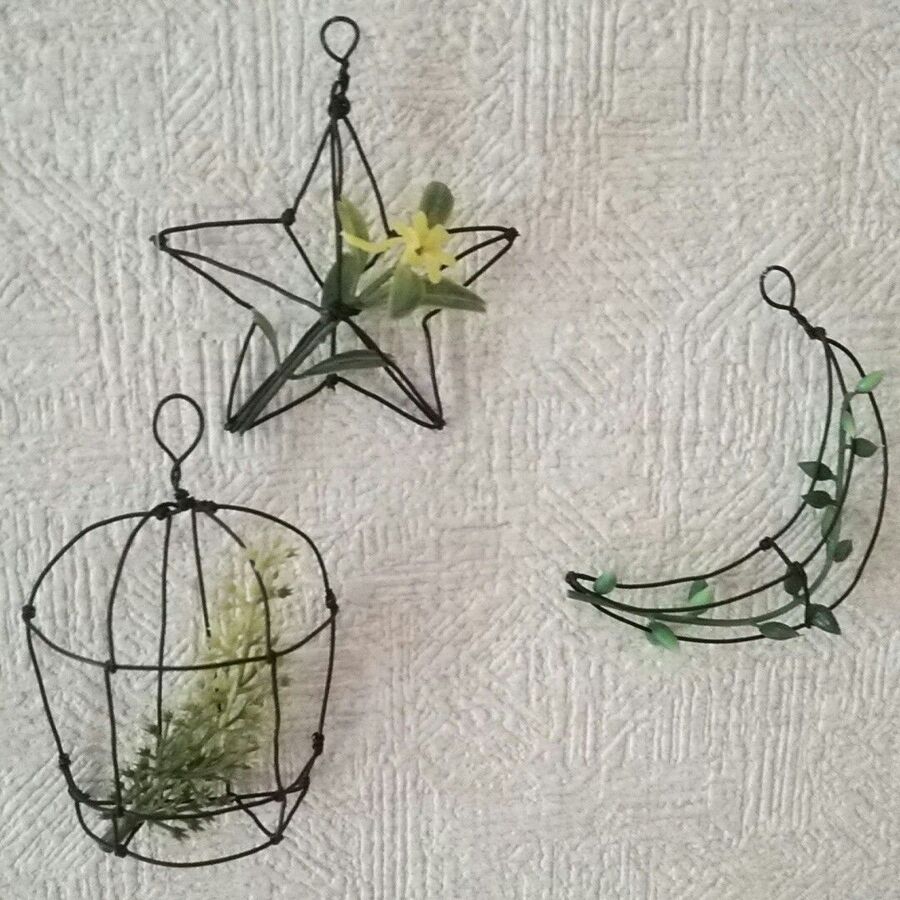100均ワイヤーオブジェの作り方 星 鳥かご 暮らしニスタ
