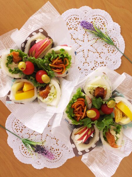 『フラワーサンドシナイッチ』花束のように彩り豊かな、サンドしないサンドイッチ☆料理レシピつき