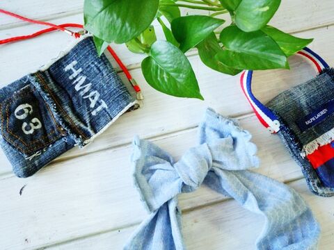 1分で完成 100均アームカバーで簡単 リボンが可愛いデニム風ヘアバンド 暮らしニスタ 1分で完成 100均アームカバーで簡単 リボンが可愛いデニム風ヘアバンド 暮らしニスタ