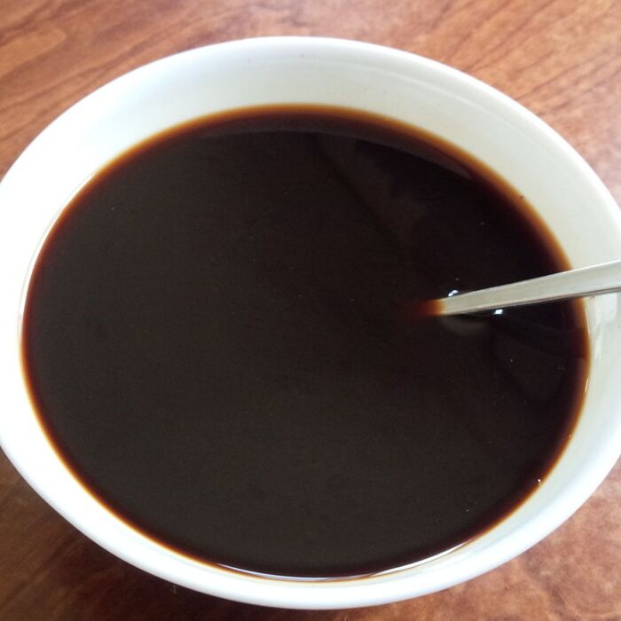 ①コーヒーシロップを作る。