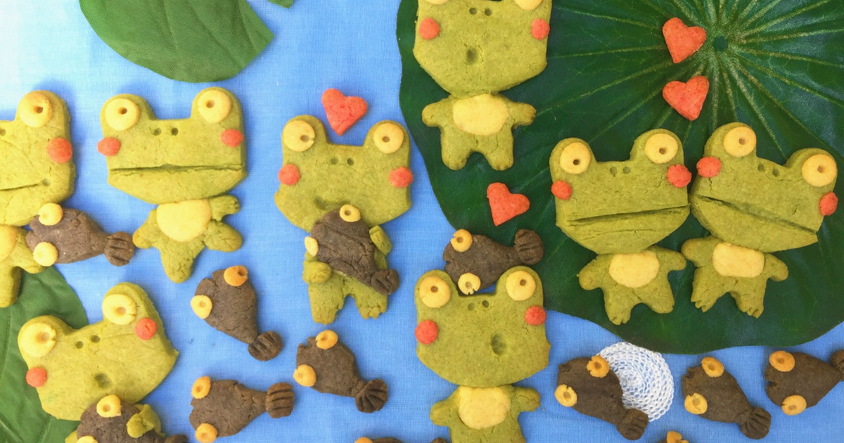 100均くまさん型でかわいいカエルクッキーの作り方 暮らしニスタ