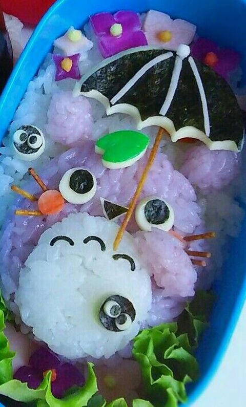キャラ弁 梅雨のトトロ弁当 暮らしニスタ キャラ弁 梅雨のトトロ弁当 暮らしニスタ