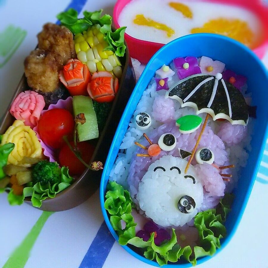 キャラ弁 梅雨のトトロ弁当 暮らしニスタ キャラ弁 梅雨のトトロ弁当 暮らしニスタ