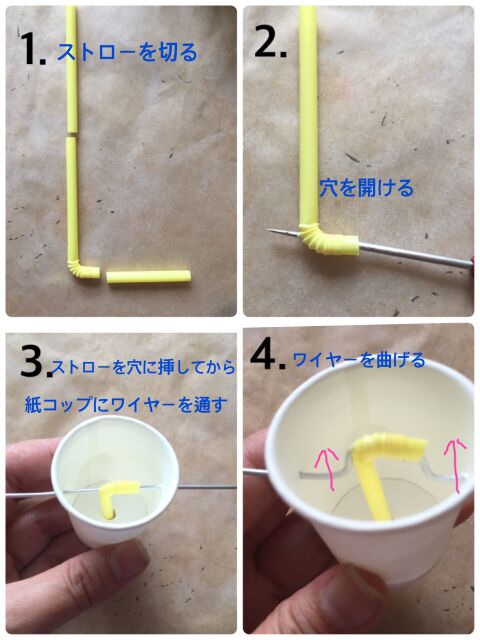 紙コップで簡単工作 動くサーカスパンダカップ 暮らしニスタ