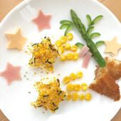 100均グッズで簡単 七夕お子様プレート☆作り方