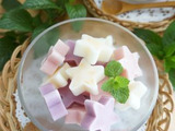 七夕☆子供と作る！乳酸菌たっぷり♡星型キラキラスイーツ♪ダイエット中にもおすすめ♬