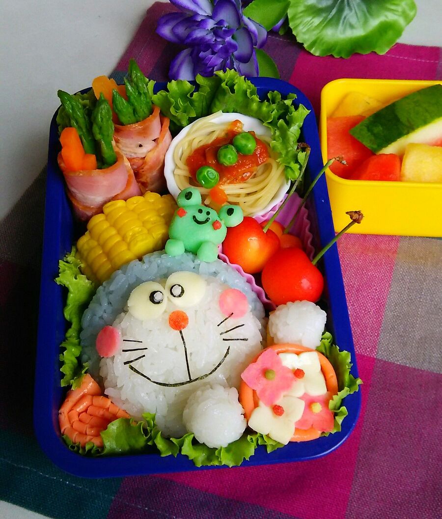 キャラ弁 ドラえもんの梅雨弁当 暮らしニスタ キャラ弁 ドラえもんの梅雨弁当 暮らしニスタ