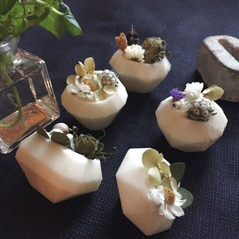 ドライフラワーで手作りダイヤモンド型キャンドル 暮らしニスタ ドライフラワーで手作りダイヤモンド型キャンドル 暮らしニスタ