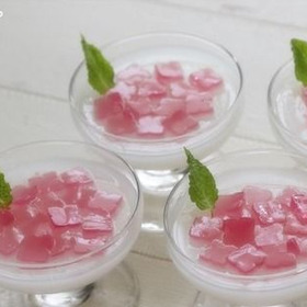 カルピスでキラキラあじさいゼリーのレシピ