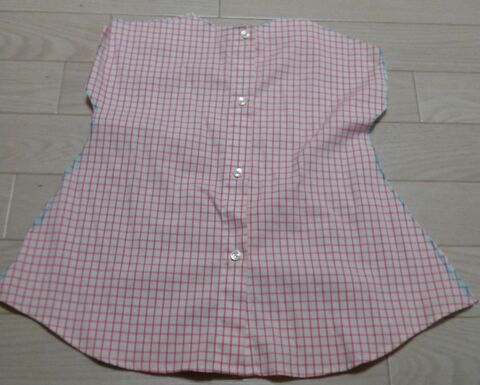 大人服リメイクで簡単に子供服 不要な大人ブラウスを可愛いワンピースに 暮らしニスタ