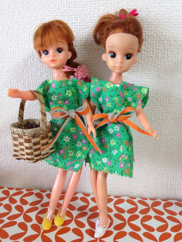 子供でも縫わずに超簡単♪お人形用「とと姉ちゃん直線裁ちワンピース」