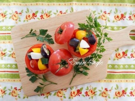 なす・トマト・胡瓜など☆夏野菜たっぷりカラフルサラダ☆簡単！美味しい！子供も大好きマリネ風レシピ！