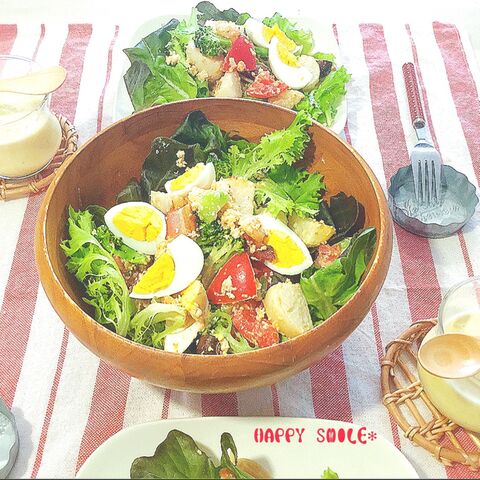 オーブングリルで簡単 卯の花でヘルシー 美味しさいっぱいカフェサラダ 暮らしニスタ