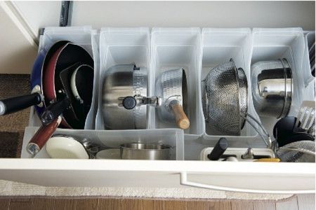 使いやすさが肝なんです キッチン下収納 の技ありアイデア８つ 収納 アイデア 台所収納アイデア フライパン 収納