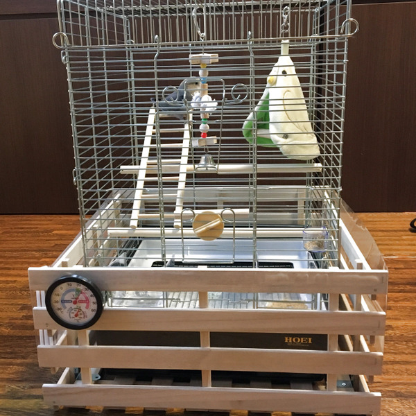 100均のスノコで鳥カゴ防散カバーの作り方｜ショップのアイデア