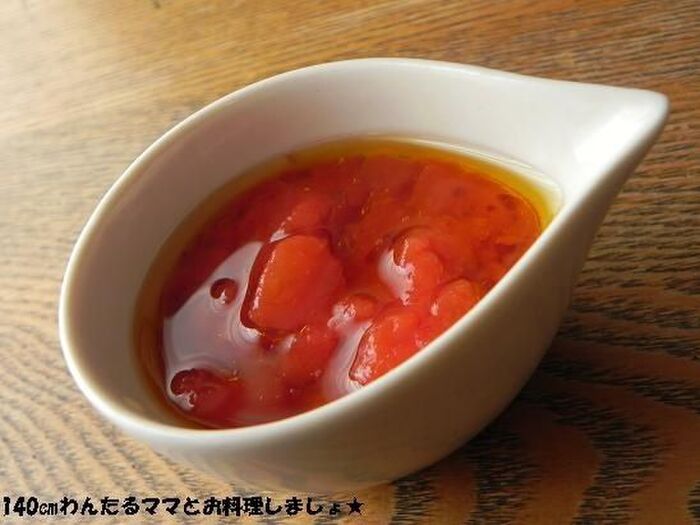 トマトの缶詰で簡単★トマトドレッシング