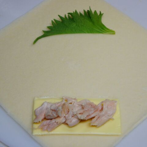 ささみレシピ 大葉がアクセント ささみチーズ春巻 暮らしニスタ