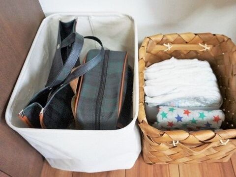 リビングでラクにお着替え 幼稚園児の身支度セット収納 暮らしニスタ